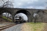 H75 passing under the W Broad Street bridge in Bethlehem